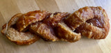 pork rind platt cooked to create pork crakling